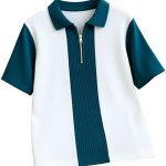 AUSK Men's Textured Vertical Striped Knit Polo T-Shirt | Half Sleeve Zipper Neck Self-Design Casual Tee | Mens Tshirts
