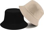 JAZAA Bucket Hat for Women Men Teens Reversible Summer Beach Sun Hat Packable Fisherman Cap for Travel Outdoor Hiking - Image 2