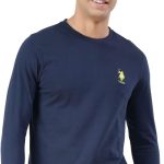 U.S. Polo ASSN. Men's I693 Pure Cotton Long Sleeve Lounge T-Shirt