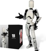 DOOZLE T13 Lucky Action Figure, 3D Printed Articulated Robot Toy, Titan 13 Dummy Figure, Flexible Posable Collectible Desk...