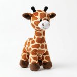 Giraffe Plush Toy Soft Stuffed Animal Gift for Kids, Toddlers, and Infants, Playroom Decor Item, Brown and Cream Spotted, ...