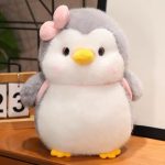 SCOOBA Adorable Penguin Soft Toy with Bag 35cm (Grey Penguin with Bag) - Image 2