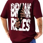 AUSK Baggy Hip-Hop T-Shirt for Men - Graphic Printed T Shirts || Oversized Men Tshirt || T-Shirts