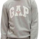 Gap Men Embroidered Standard Fit Crew Full Sleeve Sweatshirt