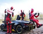 YOURKARTS.COM PVC Action Figure Set of 3 – Desk Display for Office & Car Dashboard Decoration – Red Suit Edition Premium D... - Image 2