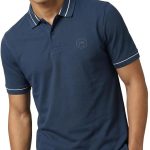 Peter England Men's Regular Fit Insignia Half Sleeve Polo T-Shirt | Cotton Rich | Premium Pique Weave