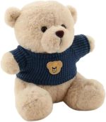 HUG 'n' FEEL SOFT TOYS Teddy Bear with T-Shirt, 25 cm Plush Soft Toy for Kids, Ultra-Soft Stuffed Animal for Birthday, Ann... - Image 2
