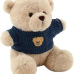 HUG 'n' FEEL SOFT TOYS Teddy Bear with T-Shirt, 25 cm Plush Soft Toy for Kids, Ultra-Soft Stuffed Animal for Birthday, Ann...