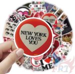 Downtown Girl Aesthetic Stickers Pack – 21+ Retro Music Vinyl Pop Cute Stickers for Scrapbook, Laptop, Wall, Diary, Guita...