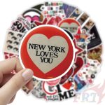 Downtown Girl Aesthetic Stickers Pack – 21+ Retro Music Vinyl Pop Cute Stickers for Scrapbook, Laptop, Wall, Diary, Guita...