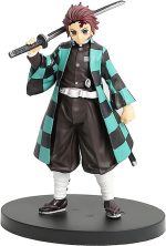 FowWelt Demon Slayer Tanjiro Action Figures Height-16CM Multicolour PVC Collectible for Anime Fans - Tanjiro 16Cm