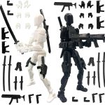 ONNGEO 2 PC Action Figures Titan 13, 3D Printed Multi-Joint Movable Robot, T13 Lucky Action Figure, Dummy Robot Action 13,...