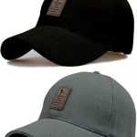 SELLORIA Brand Soft Cotton Adjustable Unisex Cap for Men and Women Freesize Baseball Caps (Pack of 2)