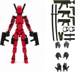 (Assembly Completed) BHOOTIA Dummy 13 Action Figure | with Weapons| Assembly Completed | 3D Printed (Red) - Image 2