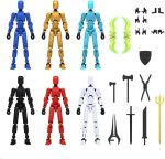 DOOZLE T13 Action Figures, Assembly Completed 3D Printed Dummy Nova Titan Lucky 13 Figures, Multi-Jointed Movable Robot To... - Image 2