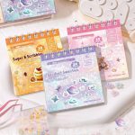 FunBlast Set of 3 Mini Sticker Books with Craft Tweezer - 72 Sheets/4320+ Stickers, Kawaii Glitter Sticker Book for Nail A...