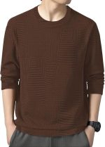 GRECIILOOKS Full Sleeve T Shirt for Men | Casual T-Shirts for Man|Poly Cotton Textured Oversized Fit T-Shirt | Round Neck ...