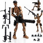 Military Soldier Dummy 13 Robot Action Figure with Weapons, 5.25 Inch, Articulated Joints, Plastic, Modern Robot Theme - Image 2