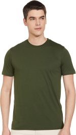 Max Men's Cotton Regular Fit Half Sleeves Crew Neck Solid Lounge T-Shirt