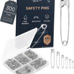 Mr. Pen Assorted Safety Pins - 300 Pack, Silver, Small & Large Sizes, Bulk Safety Pins for Clothes, Saree, Women Pin | Sil...