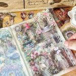 Vintage Flower House PET Sticker Book (Pack of 1) | Transparent Aesthetic Journaling Stickers | Scrapbook, Diary, Planner,... - Image 2