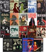ADIGRAFIX Aesthetic Pop Music Posters for Room and Hostel Decor - Set of 18 Unframed Wall Posters The Weeknd, Billie Eilis... - Image 2