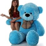 Niku 3 feet Teddy Bear Blue Colour Soft Toy for Girls Kids Baby | Best Gift for Valentines, Birthday, Anniversary
