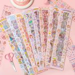 Jaravik Cute Cartoon Theme Kawaii Stickers-20 Pet Sheets Cute Washi Stickers for Project, Girls Sticker Set for Kids, Sel...