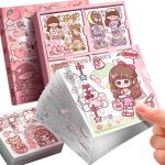 FunBlast Sweet Party Theme Kawaii Self Adhesive Floor Stickers -100 Sheets PVC Cute Washi Sticker for Project, Japanese St... - Image 2