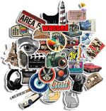 35Pcs Vintage Retro Aesthetic Style Vinyl Stickers - Waterproof and Residue-Free for Laptops, Journals, Scrapbooks, Water ... - Image 2