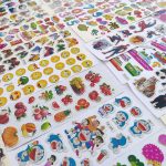 Eclet Wall Cartoon Puffy 3D PVC Cute Mix Stickers Funny for Kids On Gifts (20 Sheet), Removable, 12 x 12 x 12 cms